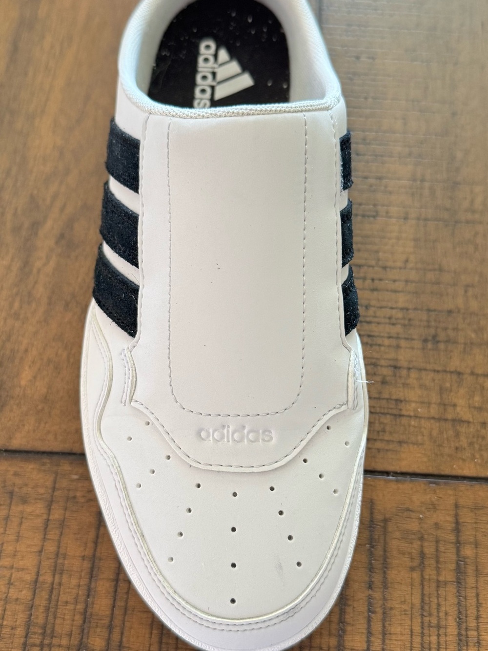 Adidas Hoops 4.0 Mule Crystal White Sneakers Size 8.5 - Picture 8 of 13